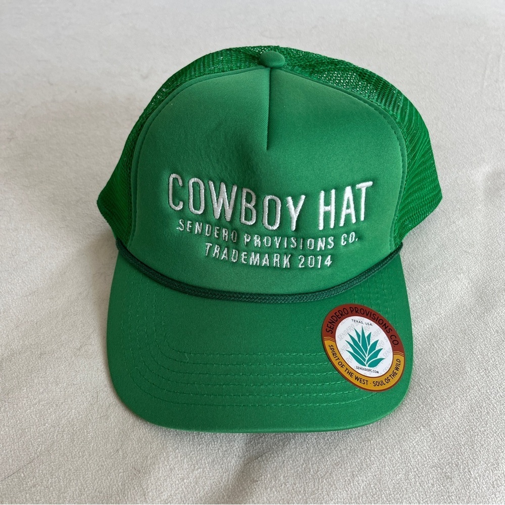 Sendero Provisions Co. Green Cowboy Hat NWOT - Picture 2 of 5